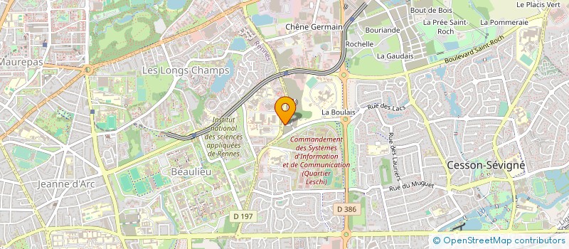 localisation de l'entreprise SILICON LABORATORIES FRANCE SAS  CESSON-SEVIGNE