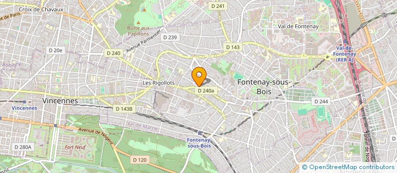 localisation de l'entreprise SILICON MARKETING à FONTENAY-SOUS-BOIS