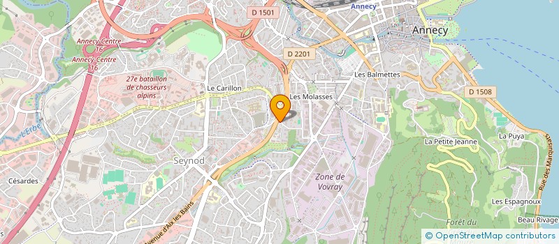 localisation de l'entreprise SILICONE DISTRIBUTION SA à ANNECY