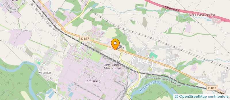 localisation de l'entreprise SILIE  LACQ