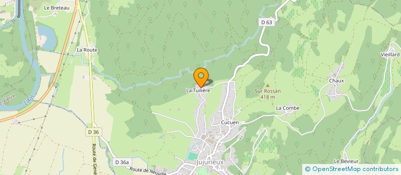 localisation de l'entreprise SILIGREEN à JUJURIEUX
