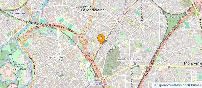 localisation de l'entreprise SILISUN à LA MADELEINE