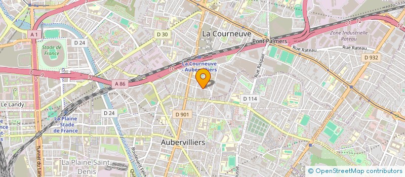 localisation de l'entreprise SILKO à LA COURNEUVE