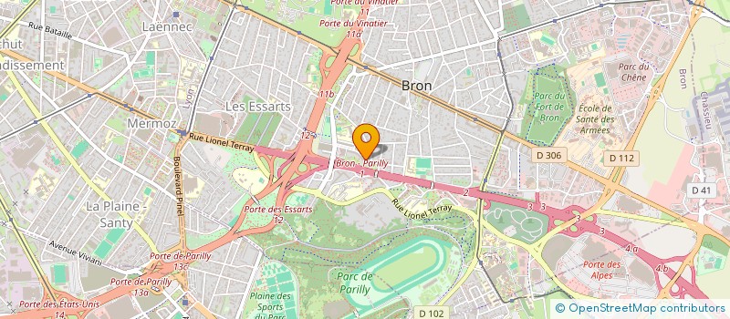 localisation de l'entreprise SILKROAD LOGISTICS  BRON