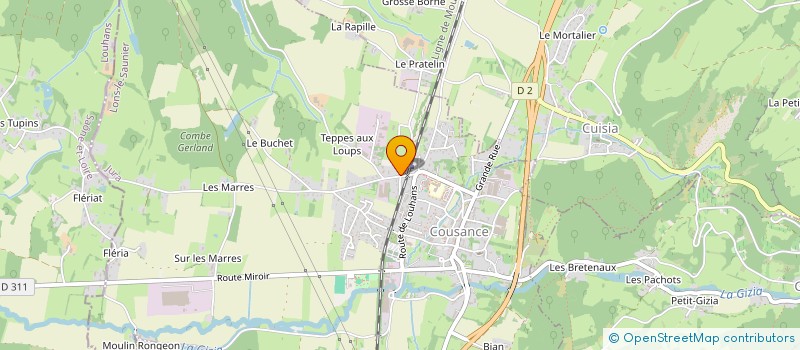 localisation de l'entreprise SILKY COMMUNICATION  COUSANCE