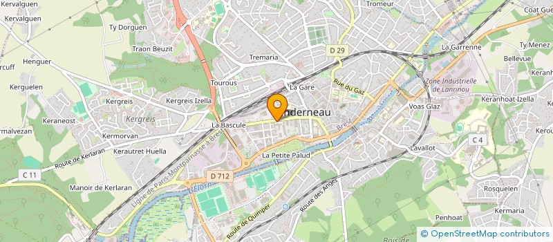 localisation de l'entreprise SILLAGE 29 EMPLOIS FAMILIAUX à LANDERNEAU