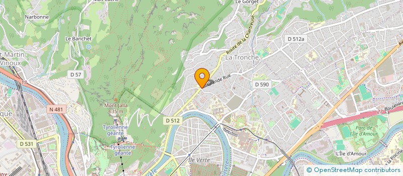 localisation de l'entreprise SILLAGE  LA TRONCHE