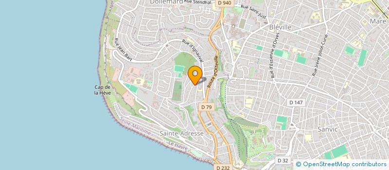localisation de l'entreprise SILLAGE à SAINTE-ADRESSE