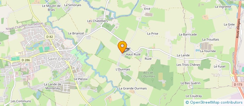 localisation de l'entreprise SILLAGE  SAINT-ERBLON