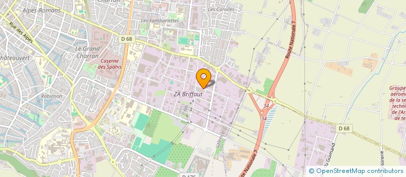 localisation de l'entreprise SILLAGE IMMOFROID CORBAS à VALENCE