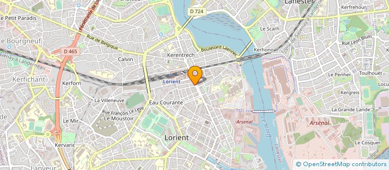 localisation de l'entreprise SILLAGE MUSIQUES PRODUCTIONS  LORIENT