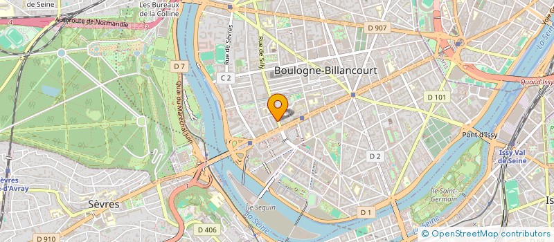 localisation de l'entreprise SILLAGE STUDIO  BOULOGNE-BILLANCOURT