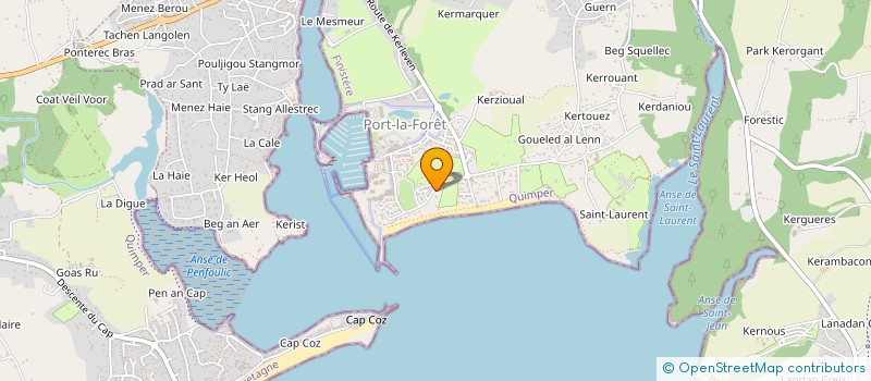 localisation de l'entreprise SILLAGES COMMUNICATION  LA FORET-FOUESNANT