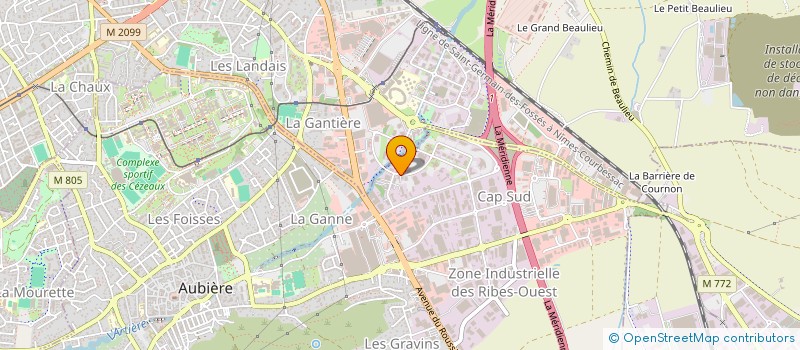 localisation de l'entreprise SILLAGES ENVIRONNEMENT  AUBIERE