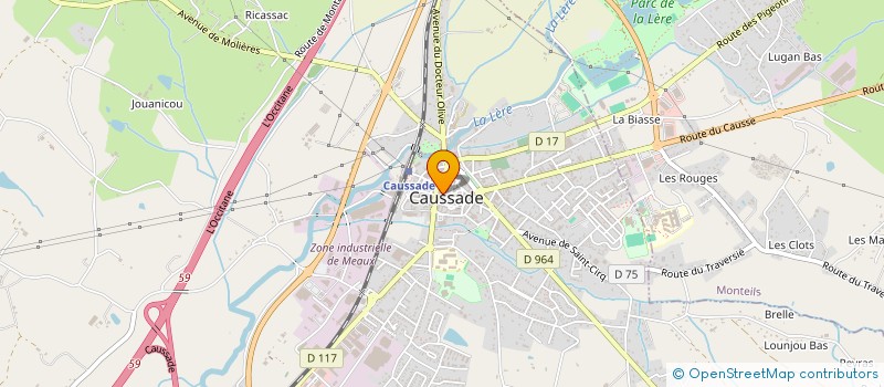 localisation de l'entreprise SILLENCIA  CAUSSADE