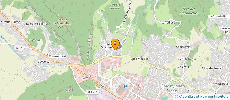 localisation de l'entreprise SILLINGY CYCLISME ACADEMY  SILLINGY