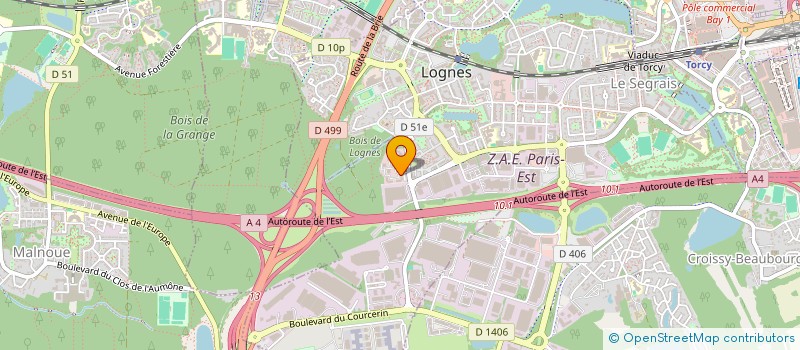 localisation de l'entreprise SILMARILS à LOGNES