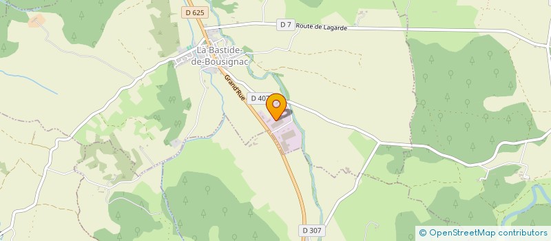 localisation de l'entreprise SILO DB à LA BASTIDE-DE-BOUSIGNAC