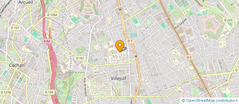 localisation de l'entreprise SILOE à VILLEJUIF