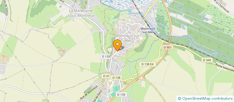 localisation de l'entreprise SILOE à MONTREUIL-SUR-MER