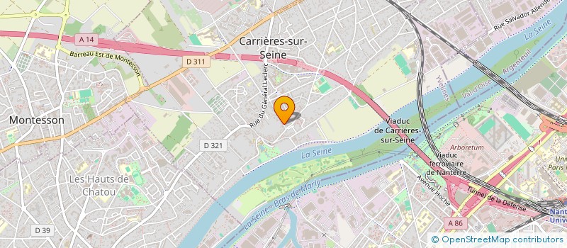 localisation de l'entreprise SILOE (AGENCY) à CARRIERES-SUR-SEINE