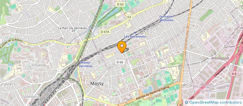 localisation de l'entreprise SILOEX à ANTONY