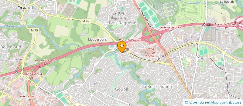 localisation de l'entreprise SILOF INVEST à ORVAULT