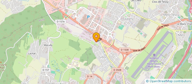 localisation de l'entreprise SILOGI  EPAGNY METZ-TESSY