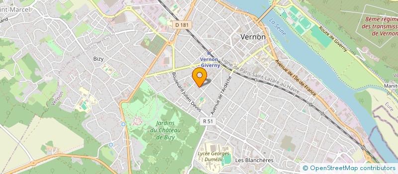 localisation de l'entreprise SILOSEQUOIA  VERNON