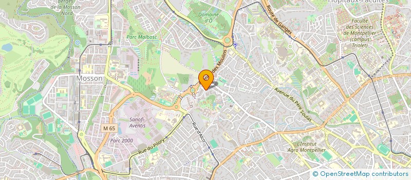 localisation de l'entreprise SILR 17 à MONTPELLIER