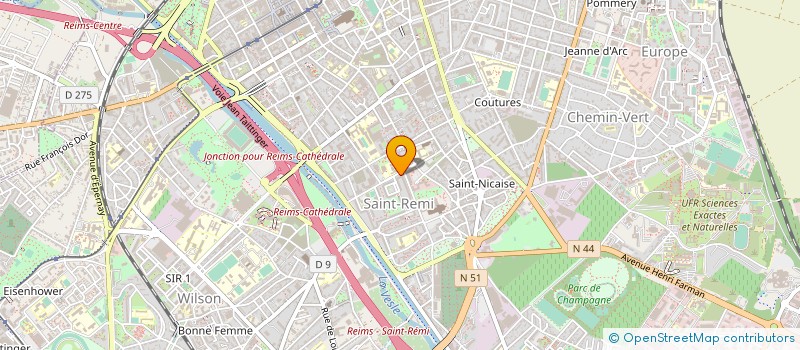 localisation de l'entreprise SILS 51 - SERVICE D INTERPRETATION EN LANGUE DE SIGNE FRANCAISE 51  BETHENY