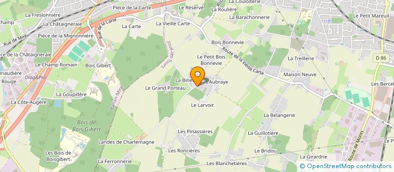 localisation de l'entreprise SILVA à JOUE-LES-TOURS
