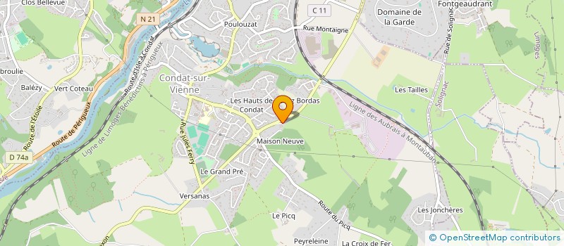 localisation de l'entreprise SILVA  CONDAT-SUR-VIENNE