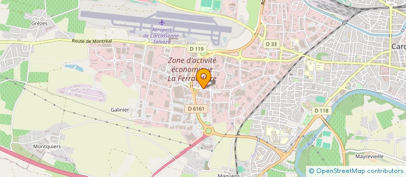 localisation de l'entreprise SILVA à CARCASSONNE
