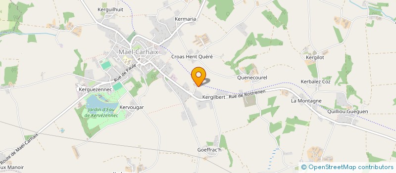 localisation de l'entreprise SILVA BRETAGNE à MAEL-CARHAIX