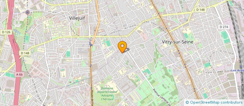 localisation de l'entreprise SILVA INDUSTRY SAS  VITRY-SUR-SEINE