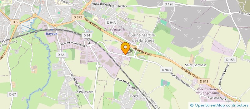 localisation de l'entreprise SILVA-SAPS  BAYEUX