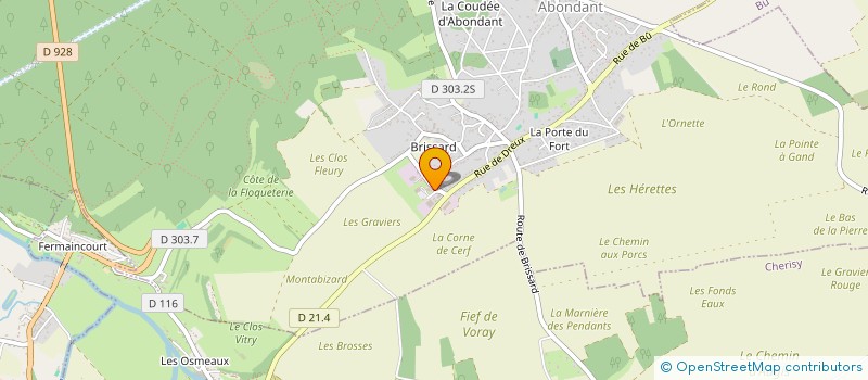 localisation de l'entreprise SILVADOME CHARPENTE à ABONDANT