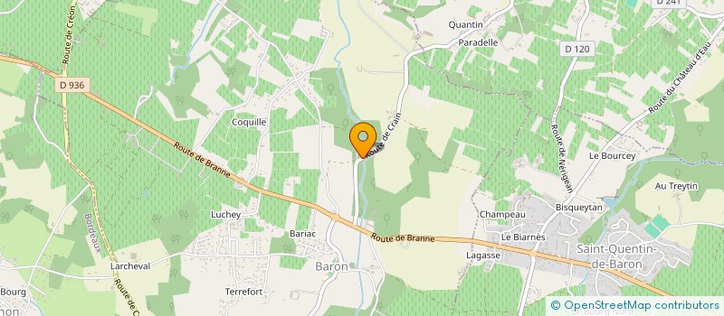 localisation de l'entreprise SILVAIN ET ANNIE GARZARO GESTION ET ENVIRONNEMENT  BARON