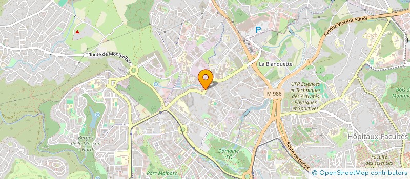 localisation de l'entreprise SILVALTA à MONTPELLIER