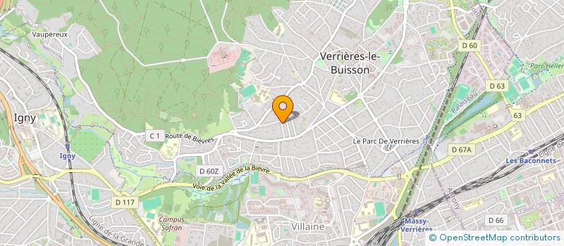 localisation de l'entreprise SILVANA à VERRIERES-LE-BUISSON