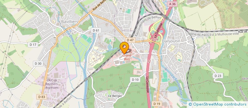 localisation de l'entreprise SILVER  DANJOUTIN