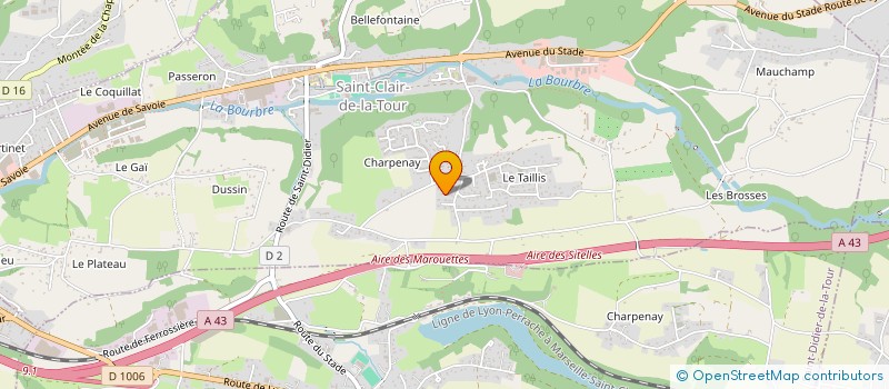 localisation de l'entreprise SILVER AGE  SAINT-CLAIR-DE-LA-TOUR