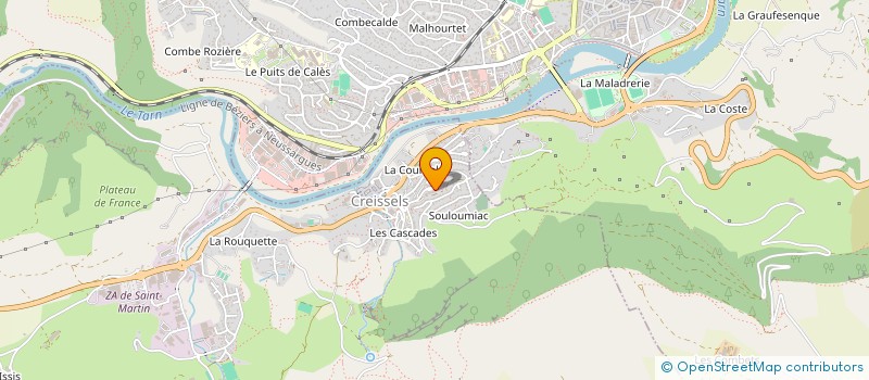 localisation de l'entreprise SILVER AUTON'HOME à CREISSELS