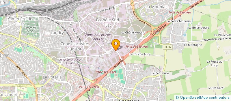 localisation de l'entreprise SILVER CAR RENNES  CHANTEPIE