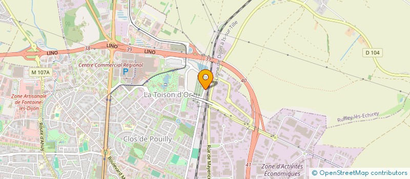 localisation de l'entreprise SILVER FISH  DIJON