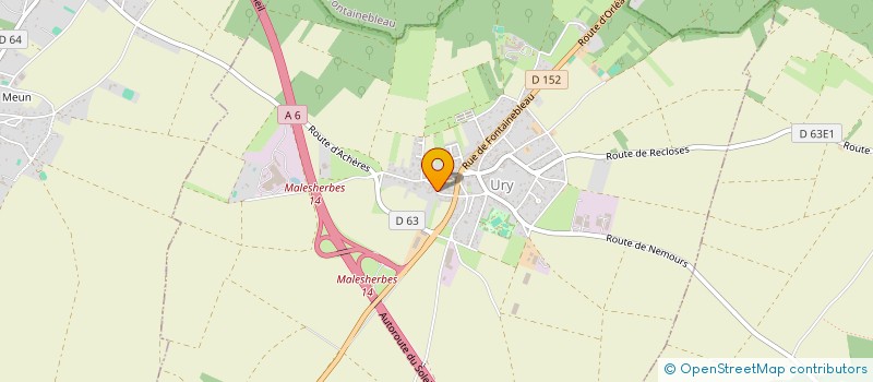 localisation de l'entreprise SILVER INVEST  URY