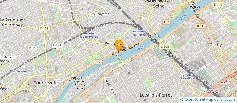 localisation de l'entreprise SILVER SECURITY à COURBEVOIE