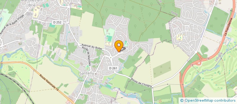 localisation de l'entreprise SILVER-SHEKINA  SANTENY