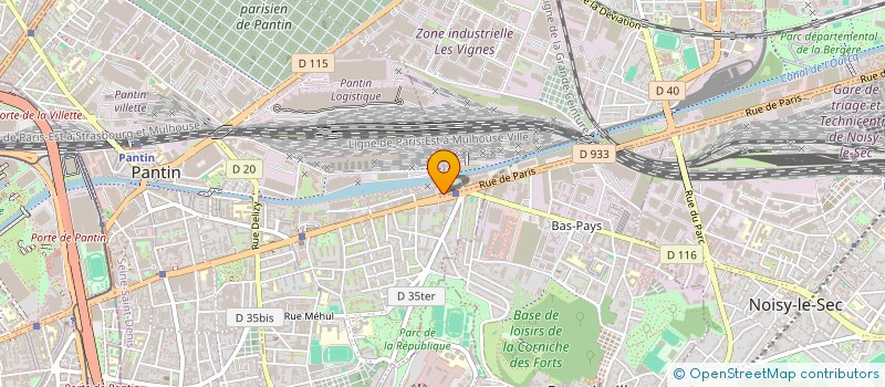 localisation de l'entreprise SILVER SLY  BOBIGNY